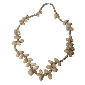 Vintage Cowrie Shell 36" Necklace